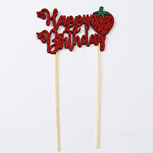 Seyal® - Strawberry Happy Birthday Cake Topper #TOP1