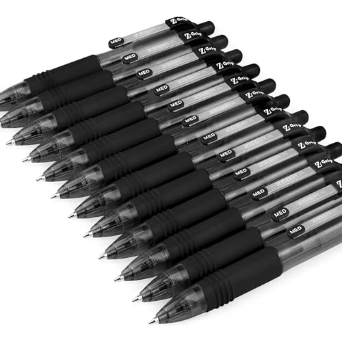 Stylos rétractables Zebra Z-Grip Smooth Mini à pointe plume fluide 1,0 mm