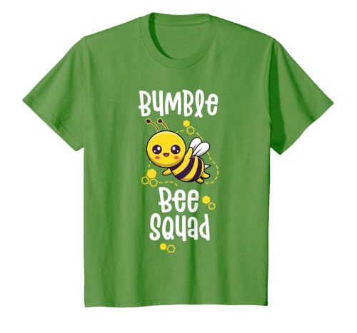 Bumble Bee Squad Honey Bumblebee Teacher Team Group T-Shirt, Youth, Grass Green, Large