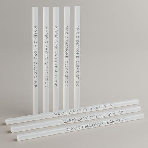 Image of Mario Diamond 240mm Long Crystal Clear Premium Glue Sticks, Pack of 20 | Crystal Clear Finish | Super Strong Bonding Hot Melt Glue Sticks for DIY, Crafts & Professional Use