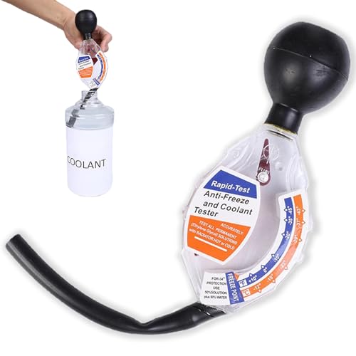 PVFZXS Comprobador de protección contra heladas para coche, probador de refrigerante de hasta -43 °C, medidor de protección contra heladas en depósito de agua