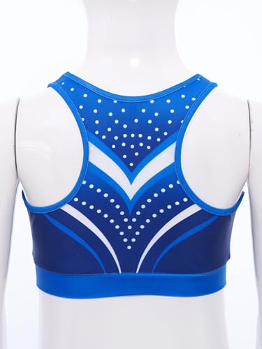Kids Girls Athletic Crop Top Sleeveless Gymnastics Vest for Dance Ballet Workout4