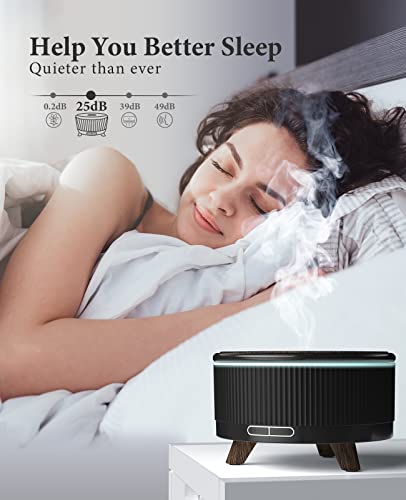 Image of Essential Oil Diffuser for Home, Diffusers for Essential Oils Large Room, 500ml Aromatherapy Diffuser, 7 Colors Changed