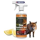 KinderPet® Eco Fox Repellent Stop Foxes in Garden Anti Fox Fouling Spray Fox Deterrent Stop Fouling Digging Scratching Natural Humane Citrus Spray 500ml
