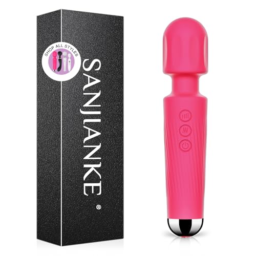 Vibration für Frauen - Sex spielzeug für die frau,Womanizer für frau,mit 8 * 20Modus Vibrator massagestab,Sexspielzeug für Frauen solo,Dildo für klitoris stimulator für sie (Rosenrot)