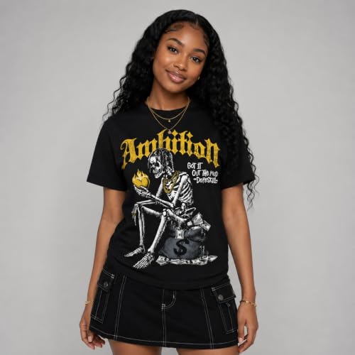 Image of DopeSkill Graphic Tee Streetwear Hip Hop Hypebeast Street Style Unisex T-Shirt Sneaker Colour Matching Shirts Horror Skeleton