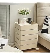 Amazon｜デザイナーズ 360° 回転タンス キャスター付き可動式 5 段多