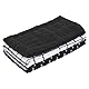 Ritz Kitchen Creations Frottee-Geschirrtuch aus 100% Baumwolle, Schwarz, 3-Pack, 3