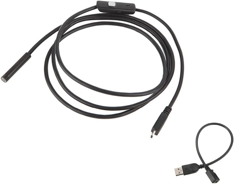 Borescope Inspection Camera 1.3 Megapixels Waterproof Snake Camera with 6 Adjustable LED Connect Phone Practical USB Endoscope Camera for