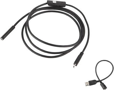 Borescope Inspection Camera 1.3 Megapixels Snake with 6 Adjustable LED Connect Phone Practical Snake