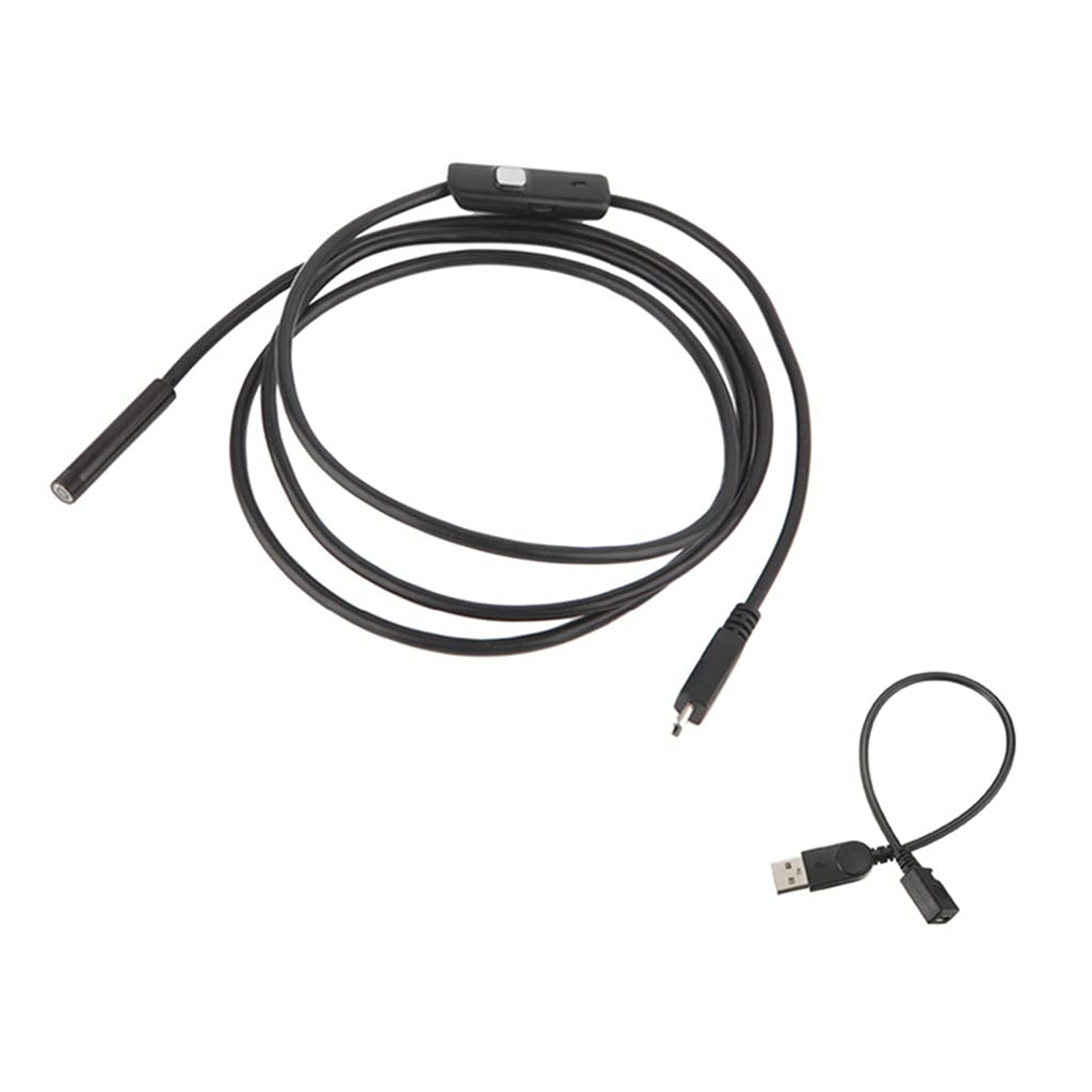 USB Endoscope USB Borescope 7mm Inspection Snake Camera with 6 LED Lights Applicable Phones C Borescope for C Camera
