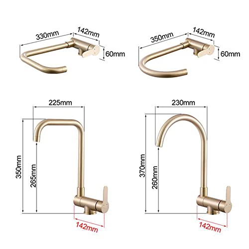 Robinet cuisine pliable devant fenêtre mitigeur eau chaude et froide - 6