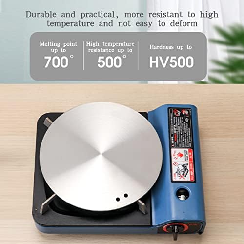 Heat Diffuser Stainless Steel Induction Plate Adapter Converter Gas Electric Cooker Plate Cooking Induction Plate Adapter Hob Ring Plate Cooking Converter Disc (24cm)