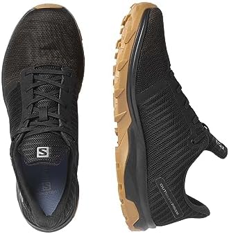 Salomon Outbound Prism Gore-TEX Hiking Boots for Men, Black/Black/Gum1a, 12 | Image 4
