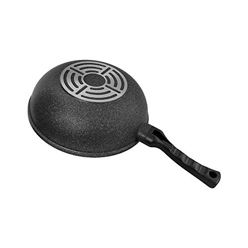 Wok antiadherente mármol 11'' para cocina miniatura 2
