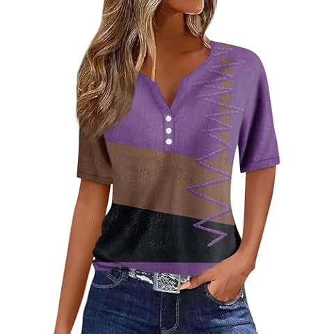 Womens Plus Size V-Neck Tunic T-Shirt Cover
