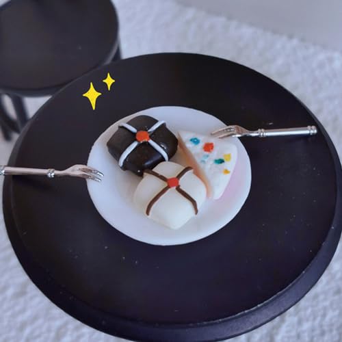 Baluue Puppenhaus-Miniatur-Küchenzubehör-Set Im Maßstab 1:12 Vorgeben Kuchen Lebensmittel Mini-Dessert Gebäck Foto-Requisite Für Mikro-Landschaftsversorgung – Bild 3