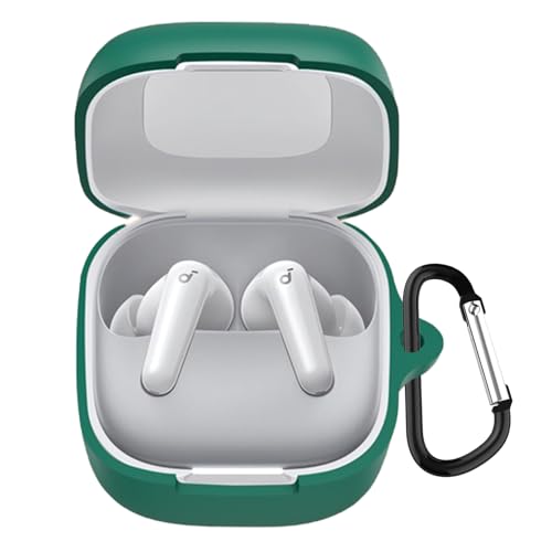 TOORQR For Anker Soundcore P31i �P�[�X �J�o�[ Soundcore P31i�V���R���f�� �P�[�X �ی�J�o�[ �h�� �h�o �����h�~ �L�Y�h�~ �S�ʕی� �y�� �J���r�i�t��(�O���[��)