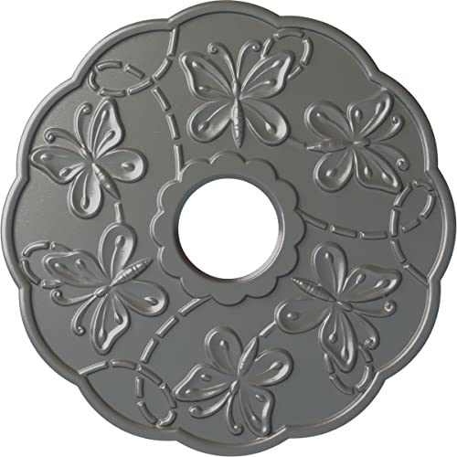 Image of Ekena Millwork CM17TSSLSDecorative Ceiling Medallions Modeled After Original Historical Patterns & Designs, Silver