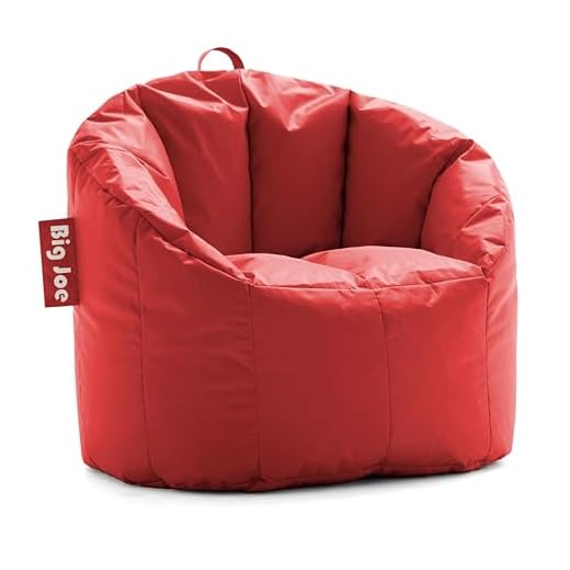 Big Joe Milano Beanbag Chair Red Smartmax