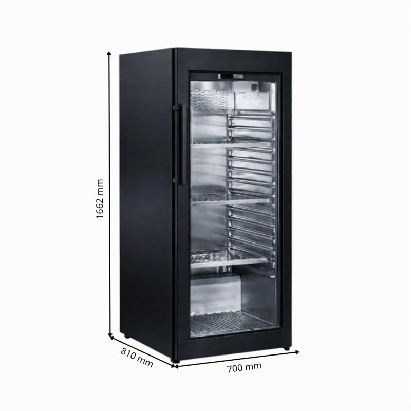 Générique Cave à Maturation Viande 480L - UVC - 0/+8°C - Humidité Contrôlée - Armoire Professionnelle - Noir