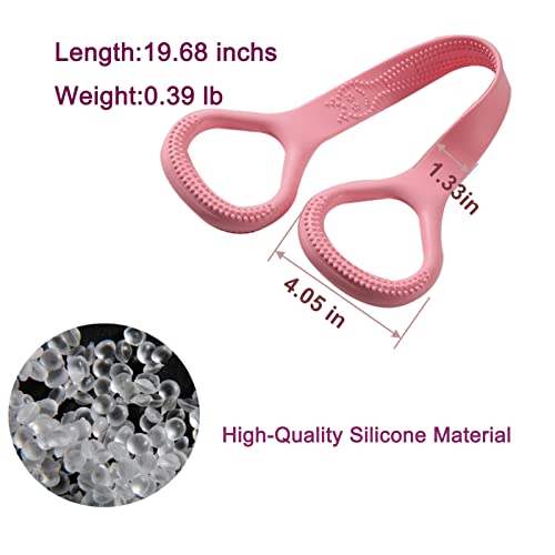 Figure 8 Fitness Resistance Band,Aiminuo Arm Back Chest Shoulder Training Elastic Rope,Stretch Exercise Band For Yoga,Pilates,Stretching,Physical Therapy (Pink) #TOP1