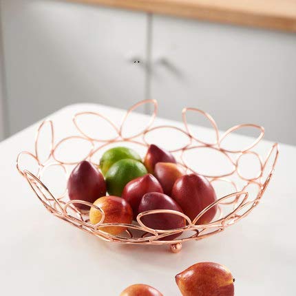 Cesta de frutas decorativa para lucir una encimera organizada y aperitivos a mano