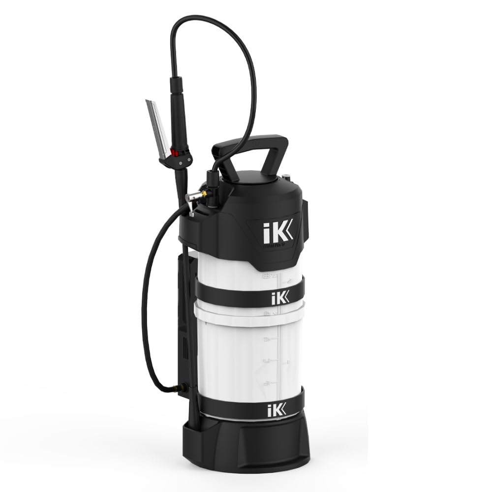 IK eFoam Pro 12 - Pulverizador de Espuma a Batería Litio-Ion 18V - 6L | 4 Bar - Espuma Seca, Húmeda o Intermedia - Lanza 47cm -Indicador de Carga - Detailing, Construcción, Limpieza y Desinfección