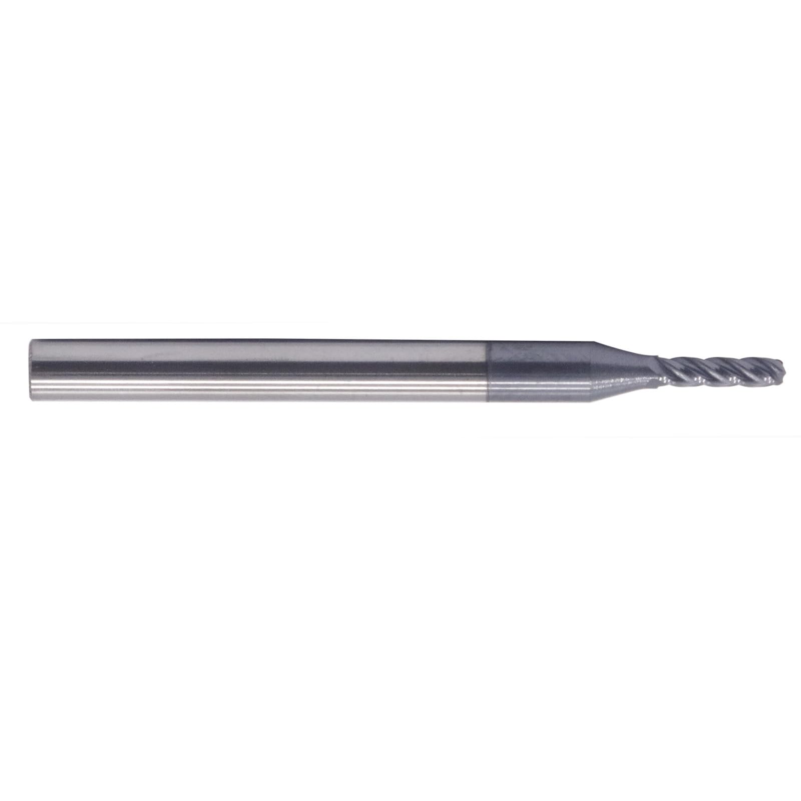 5-Piece Ball Nose Solid Carbide End Mills - 1/16" Cutting Diameter, AlTiN Coated, 4 Flute, 1/8" Shank (BestParts)