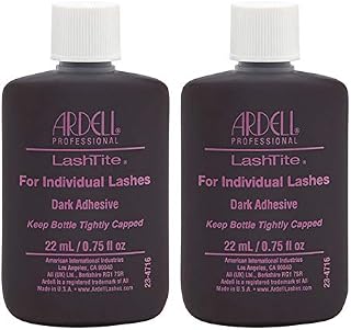 Ardell Lashtite Adhesive, Dark, 0.75 fl.oz. Bottle (2-Pack)