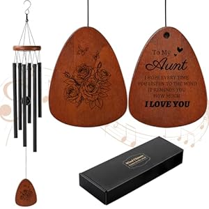 PRSTENLY Aunt Gifts from Niece Nephew, Aunt Wind Chimes Best Aunt Ever Gifts for Aunt Birthday, Auntie Gifts for Mothers Day Christmas Thanksgiving PRSTENLY Aunt Gifts from Niece Nephew Aunt Wind Chimes Best Aunt Ever Gifts for Aunt Birthday Auntie Gifts for Mothers Day Christmas Thanksgiving