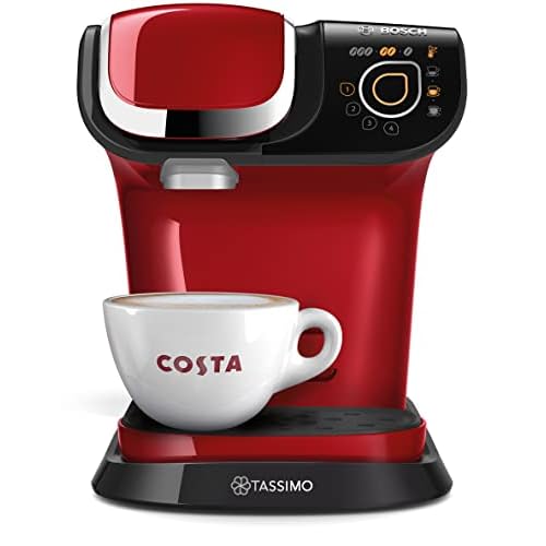 Tassimo Bosch My Way 2 TAS6503GB Coffee Machine, 1500 Watt, 1.3 Litre – Red