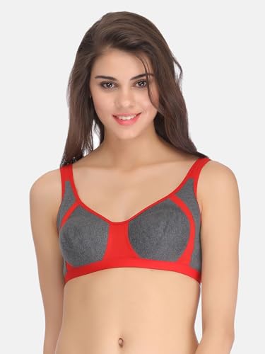 Image of Clovia Women's Cotton Rich Solid Non-Padded Full Cup Wire Free T-Shirt Bra