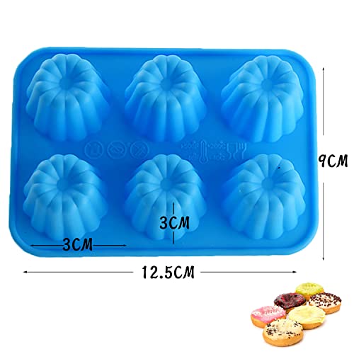 RONGYI Mini Ciambelle in Silicone, 3 Pezzi Formine...
