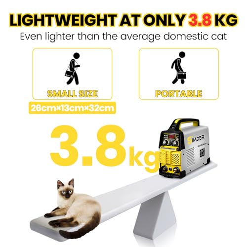 SSIMDER Tig Welder TIG-200 220V TIG MMA 2 in 1 Welding Machine Stick Arc Welding DC IGBT Inverter Welder Machine for Metal Fabrication/Automotive/DIY/Workshops,Best for Beginner 5 SSIMDER Tig Welder TIG-200 220V TIG MMA 2 in 1 Welding Machine Stick Arc Welding DC IGBT Inverter Welder Machine for Metal Fabrication/Automotive/DIY/Workshops,Best for Beginner - Image 5