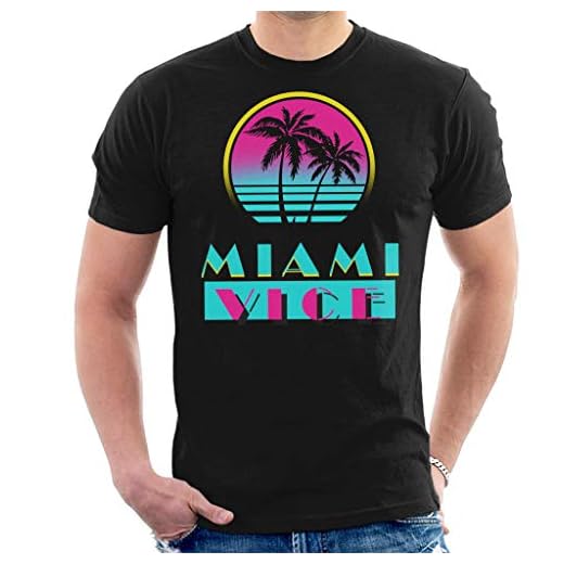 Miami Vice logotyp herr t-shirt