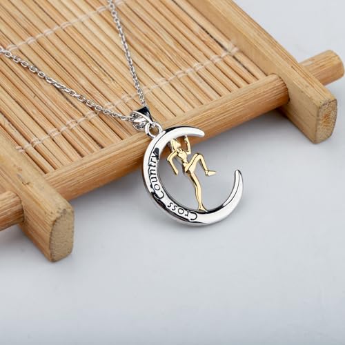 SEIRAA Cross Country Necklace Cross Country Team Gifts Running Jewelry Marathon Gift Runner Jewelry Track Team Gift For Coach4