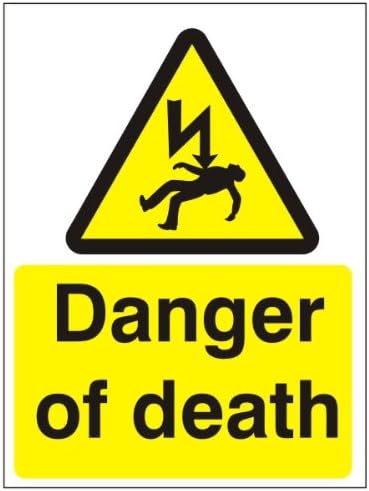UK Safety StoreDanger Of Death Sign 150mm x 200mm - Rigid Plastic
