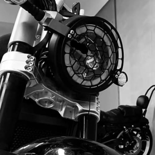 Grille de phare moto Keeway Benda V302C finition noire premium calandre
