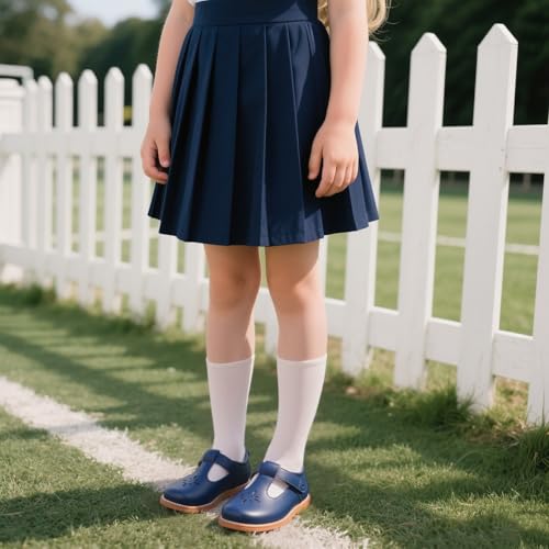 Image of Flaryzone Toddler Little Girl Mary Jane School Uniform Oxfords Flat Dress Shoes