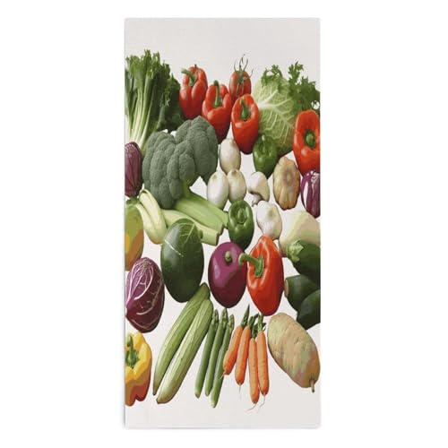 FodPand Introduction of Various Vegetables Towel Soft Lightweight Bath Towel