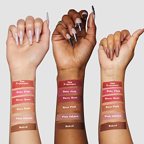 Kimuse Highlighter Makeup Stick Duo-Cream Blush Stick & Highlighter Trimming Stick-Creamy & Pigmented, Long Lasting & Vegan Face Make Up Sticks #TOP2