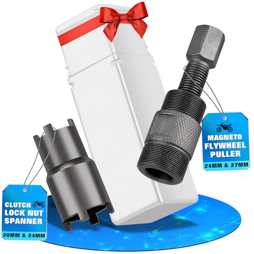 Image of Valchoose 24mm&27mm Flywheel Puller, 20mm&24mm Clutch Lock Nut Spanner Kit