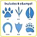 READY 2 LEARN Giant Stampers - Paw Prints - Set of 6 - Easy to Hold Foam Stamps for Kids - Arts and Crafts Stamps for Displays, Posters, Signs and DIY Projects