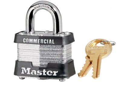 Image of Master Lock 3KA-3210 1-1 /2 Inch Laminated Padlock - Quantity 66