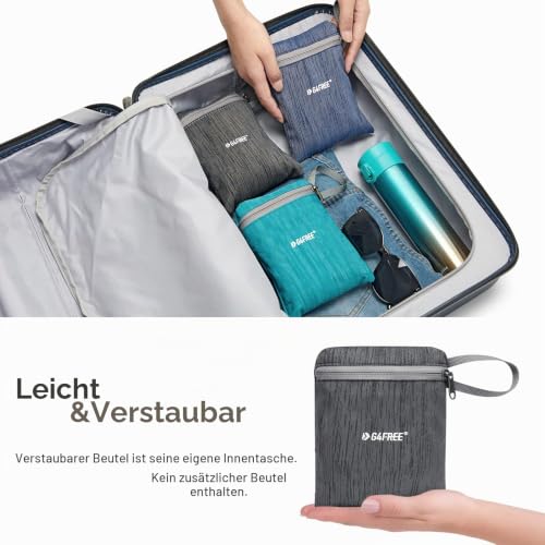 G4Free 10/15/20L Faltbarer Rucksack Klein, Wanderrucksack Leicht – Ansicht 6