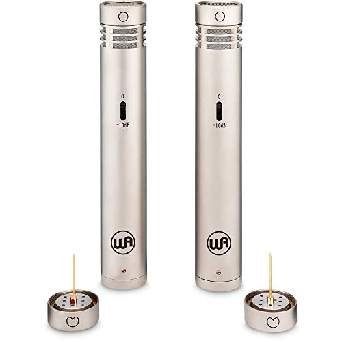 Warm Audio Wa-84 Premium Stereo Package - Multi-Pattern Small-Diaphragm Condenser Microphone - Nickel #TOP3