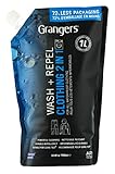 Grangers Wash + Repel Clothing 2 in 1 |1 litro | Pulizia potente combinata con impermeabilizzazione durevole per tutti gli indumenti da esterno