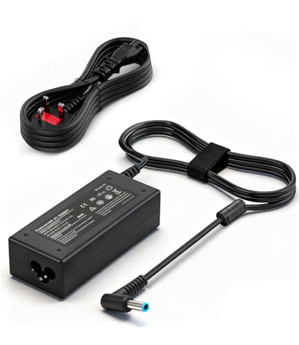 Cluvox 45W Fast Laptop Charger for HP, 19.5V 2.31A Power Supply Compatible With HP Pavilion 11 13 15、Stream 11 13 14、Elitebook 840 850、Chromebook 11 14, Blue Tip: 4.5mm * 3.0mm Power Adapter
