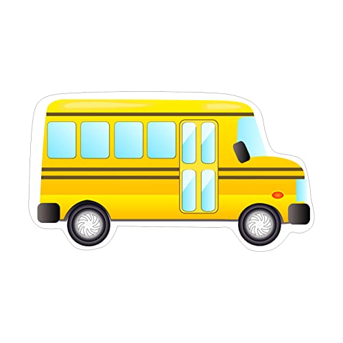 Image of Pretty UR Party Wheels on The Bus Theme Paper Cutouts for Birthday Parties, Wheels on The Bus Party Supplies decor, Rhyme Birthday Party Decoration, Cutouts for Rooms, Boards -Multicolour (10 pcs)